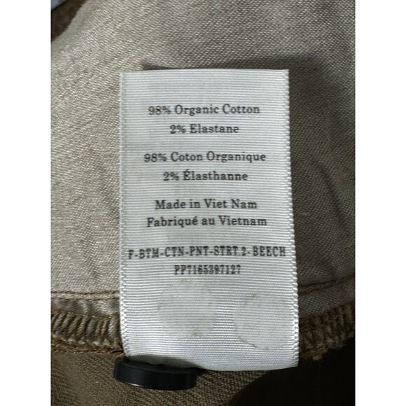 NWT Everlane The Organic Straight Leg Pant in Beech Size 12 - Picture 10 of 12